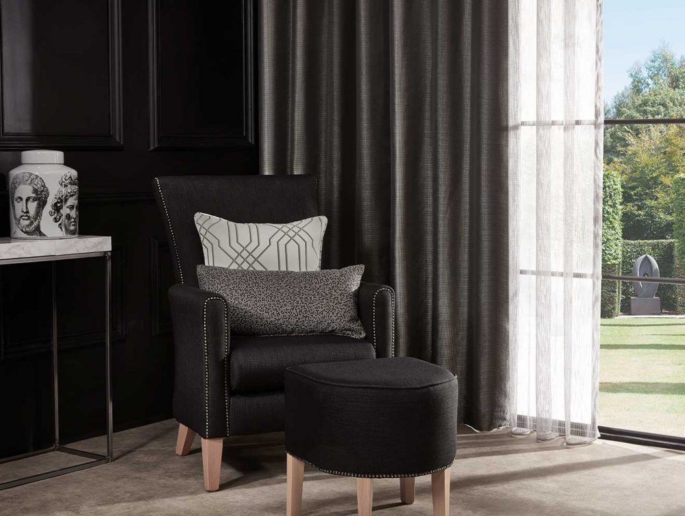 Bien choisir ses rideaux - Rideaux Edmund Bell, collection Soho Ebony