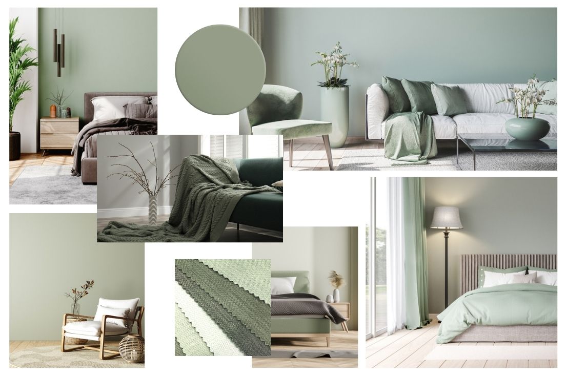 Tendance 2021 - Moodboard vert sauge